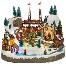 Lumineo Weihnachtsdorf 25,5x39x31,5cm 25l