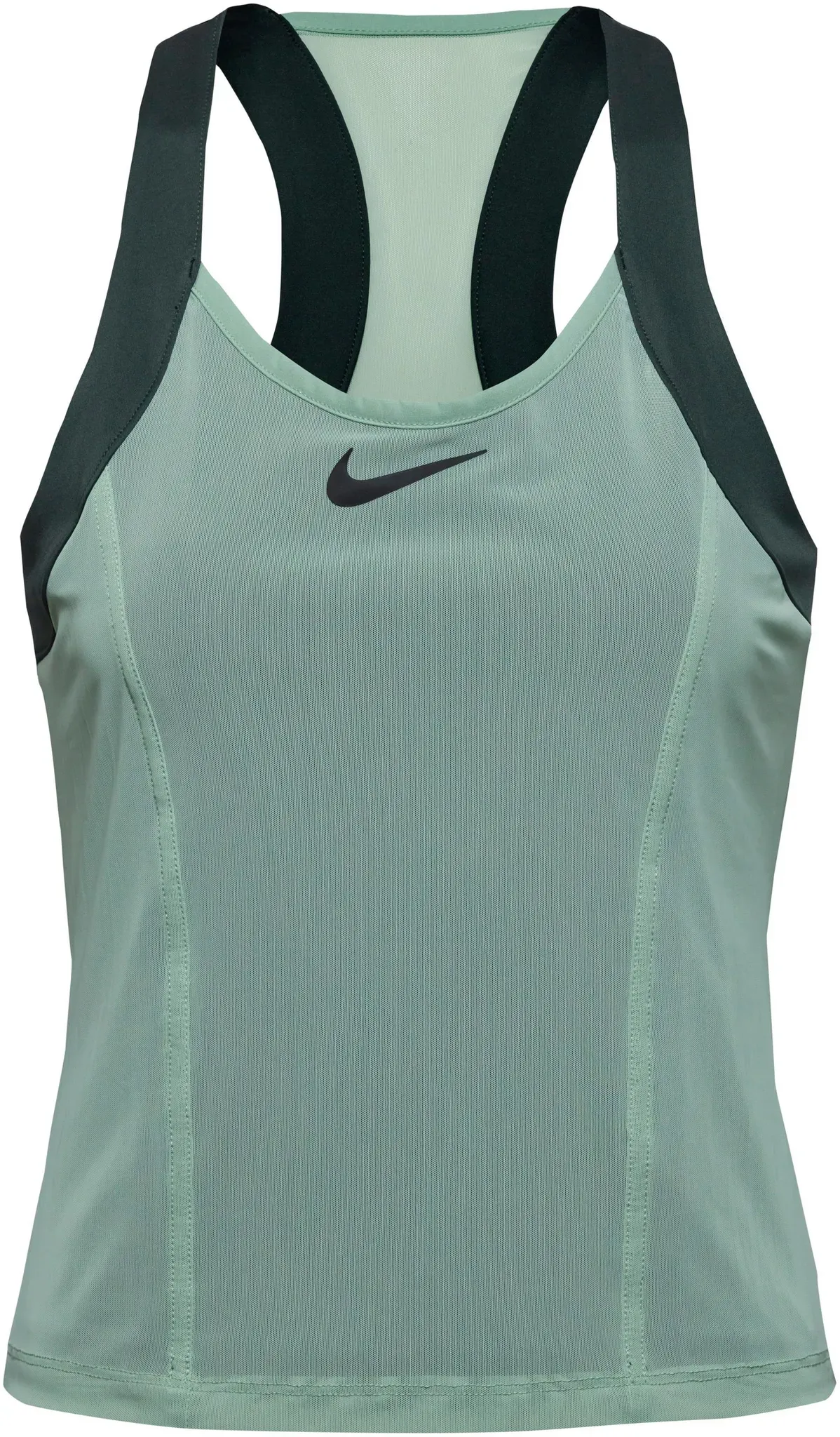 Nike Funktionstank Damen in steam-black spruce-black, Größe S - grau