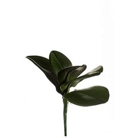 artplants.de Kunstblatt Phalaenopsis Orchidee NIUT, Steckstab, grün, 25cm - Deko Orchidee - Textilblume Orchidee