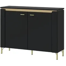 Quartier Kommode Norica Goldfarben/Schwarz B: 110,4 H: 87,3 T: 40.0