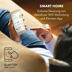 Klarstein Max Breeze Smart mobile Klimaanlage 15000 BTU/h (4,4 kW) EEC A Schwarz