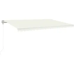 vidaXL Markise Automatisch Einziehbar 500x350 cm Creme