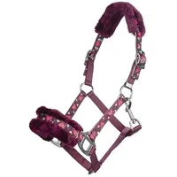 HKM Heart Halfter & Stricke 3100 weinrot Shetty