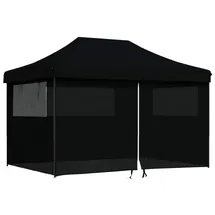 vidaXL Party-Zelt 2,79 x 4,10 m Schwarz