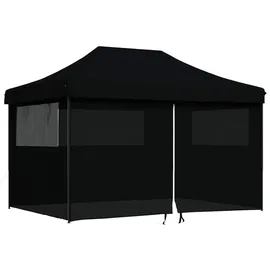 vidaXL Party-Zelt 2,79 x 4,10 m Schwarz