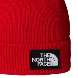 The North Face TNF Logo Box Cuffed Beanie 8CHE-682 | TNF Red - One size