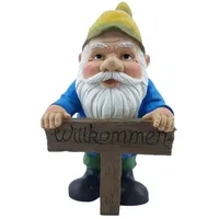 FD Dekofigur Gartenzwerg Willkommen 43,5 x 23 x 20,5 cm