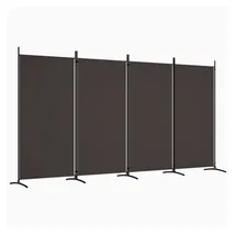 vidaXL Paravent Braun 346x180 cm Stoff