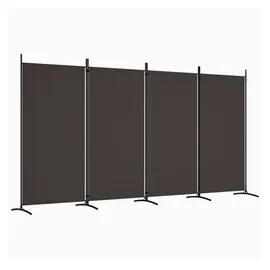 vidaXL Paravent Braun 346x180 cm Stoff