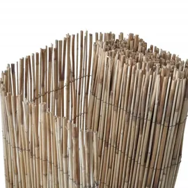 vidaXL Gartenzaun 400 x 100 cm Braun/Metall