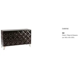 BIZZOTTO Konsole 49 x 89 x 146 cm Schwarz