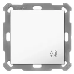 MDT SCN-TFS55.01 KNX Raumtemperatur-/Feuchtesensor 55, Reinweiß glänzend SCNTFS5501
