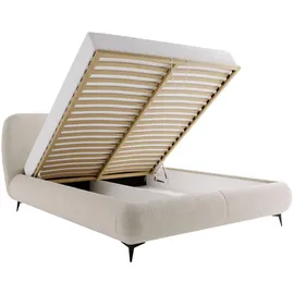 Mirjan24 Polsterbett, Creme, Textil, Rechteckig, 140x200 cm, Schlafzimmer, Betten, Polsterbetten