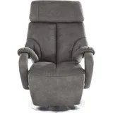 TV-Sessel SIT & MORE "Invito", grau (anthrazit), B:80cm H:113cm T:80cm, Luxus-Kunstleder;NaturLEDER (echtes Rindsleder);Luxus-Microfaser (100% Polyester), Sessel, Fernsehsessel, in Größe M, wahlweise mit Motor und Aufstehhilfe