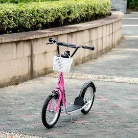 Homcom Kinderroller rosa - rosa, weiß
