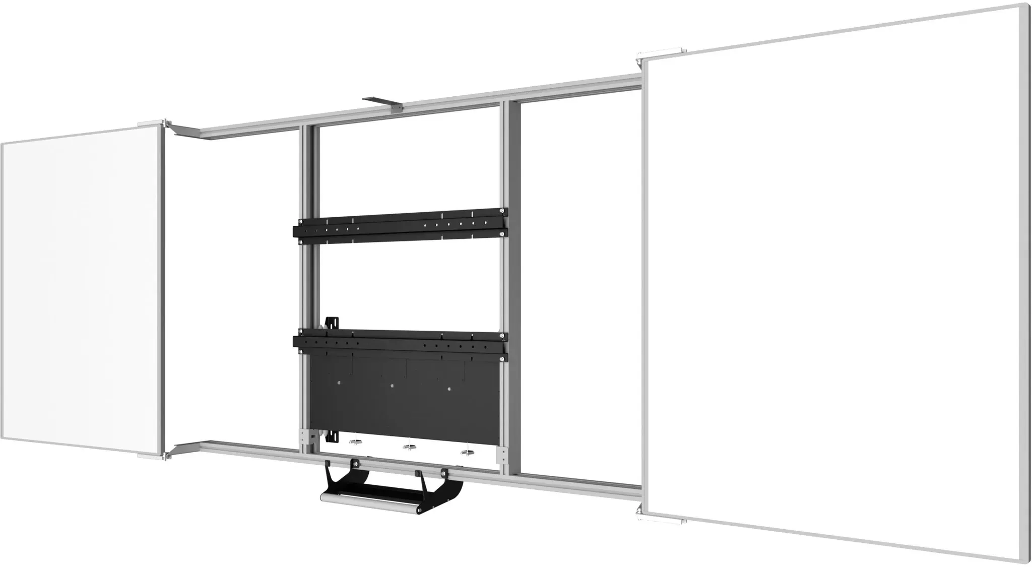Kindermann DisplayShift2 Wings 55-78 - höhenverstellbare Wandhalterung mit Tafel...