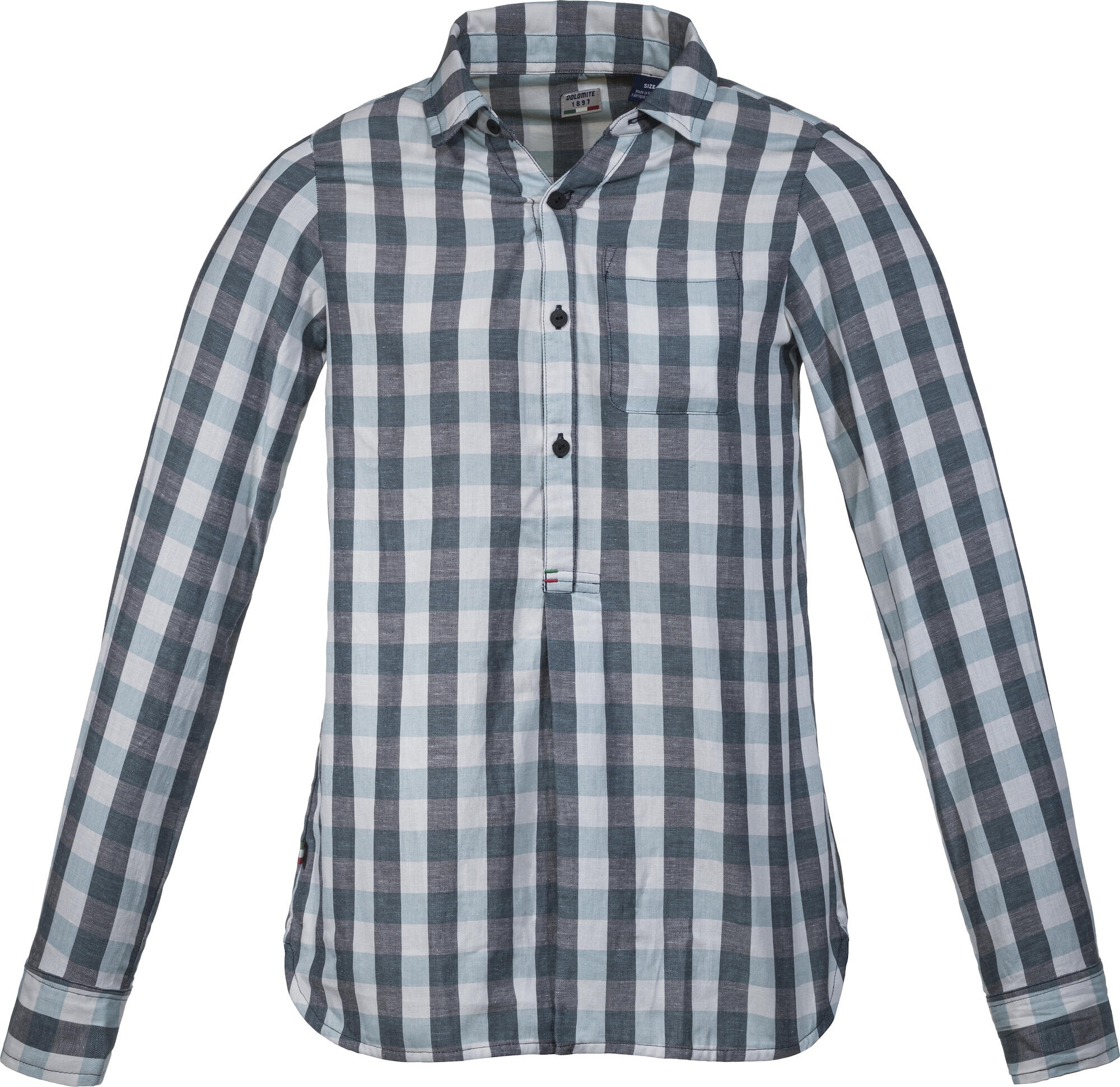 Dolomite Shirt Long Sleeve W's Seren Check wood blue/teal blue (1421) S
