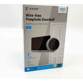 EZVIZ WLAN Türklingel mit 166° Weitwinkel und PIR-Sensor, 2MP Türspion Kamera mit 4,3 Zoll Farbbildschirm, 4600mAh Akku, AI Personenerkennung, Z...