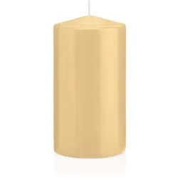 Wiedemann Kerzen Stumpenkerzen Champagner 200 x Ø 70 mm, 12 Stück, Kerzen in RAL Kerzengüte Qualität