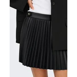 Only Lederimitatrock Damen Schwarz 34