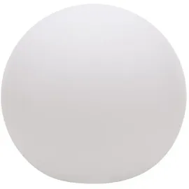 8 seasons DESIGN | Deko Leuchtkugel Shining Globe (E27, Ø 60 cm groß, matt, IP65 wetterfest, Indoor & Outdoor, Kugel, Gartendekoration, Beleuchtung) weiß