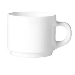 Arcoroc 12x Kaffeetasse zum Geschirr Evolution, Inhalt 0,22 l, Höhe 6,5 cm