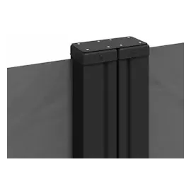 vidaXL Seitenmarkise 100 x 600 cm Grau Polyester