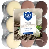 Bispol VISCIO TRADING Duftkerze Vanille, 18 Stück, Beige