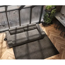 DeLife Big-Sofa Sirpio XL 270x130 cm Mikrofaser Khakibraun