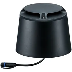 Paulmann Plug & Shine LED Bodenaufbauleuchte Warmweiß Einzelspot Zweifacher Lichtaustritt, 180° IP67 3000K 2x3W   Anthrazit 93917
