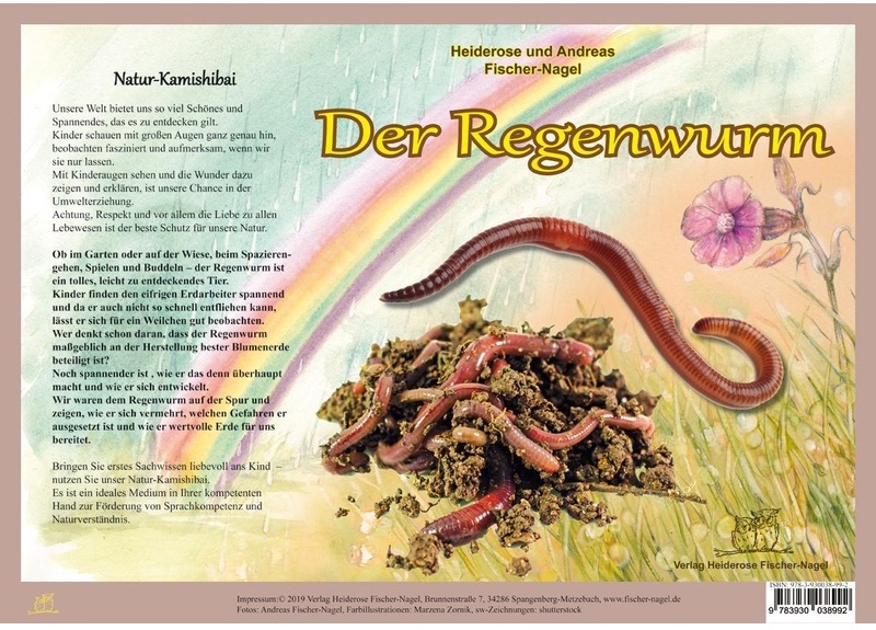 Natur-Kamishibai / Natur-Kamishibai - Der Regenwurm - Heiderose Fischer-Nagel, Andreas Fischer-Nagel, Loseblatt