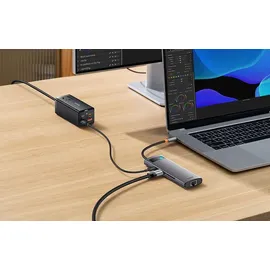 Baseus StarJoy USB-C zu USB-C PD 3x USB-A HDMI RJ-45 / SD TF Grau,