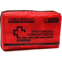 Leina-Werke 11036 KFZ-Verbandtasche Compact Ecoline mit Klett, Rot/Schwarz