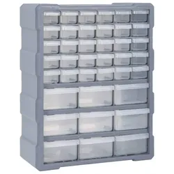 Multi-Schubladen-Organizer 4 | vidaXL : Farbe - Grau