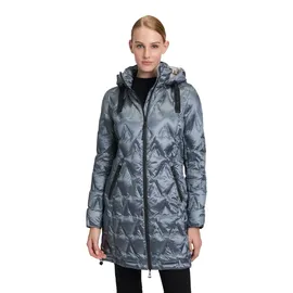GIL BRET Damen Daunenmantel mit Kapuze 42, Blau - 42