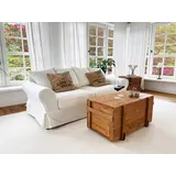 Truhe Couchtisch Holz massiv Wohnzimmertisch Truhentisch Kiste vintage shabby
