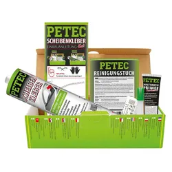 PETEC 83333 Set Scheibenkleber Kartuschenset 310ml Scheibenklebstoff Autoscheiben