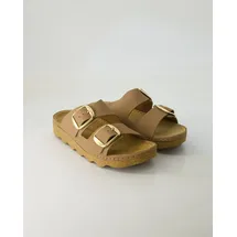 ROHDE Damen Pantolette Leder Zweischnaller mit Plateausohle Alassio 6229, Größe:38 EU