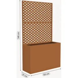 casa.pro Malja 146 x 83 x 31 cm Braun