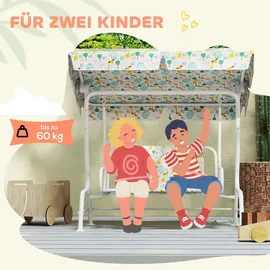 aiyaplay Hollywoodschaukel Weiß 2-Sitzer
