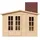 TIMBELA Gartenhaus M334FB 3,32 x 2,22 m Rot