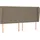 vidaXL Boxspringbett mit Matratze Taupe 180x200 cm Stoff