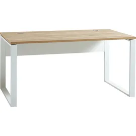 Germania Schreibtisch GW-Lioni 4157 weiß / Eiche Navarra Nb.