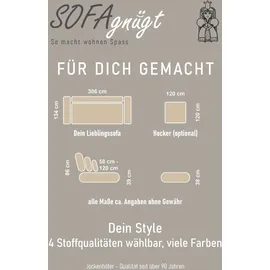 Jockenhöfer Big-Sofa Mikrofaser 4-Sitzer Beige