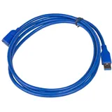 Akyga USB-Kabel USB-A Stecker, USB-A Buchse 1.80 m Schwarz AK-USB-10