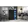 Vladon Highboard 79 x 105,5 x 35,5 cm Schwarz matt