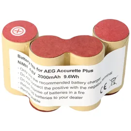 AccuCell Akku passend für Staubsauger, Handstaubsauger 4,8 Volt