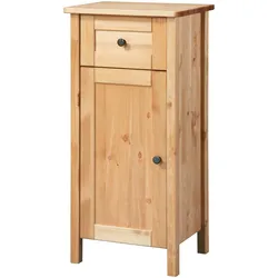 Unterschrank WELLTIME "Sylt", beige (natur), B:40cm H:83cm T:31cm, Massivholz, Massivholz, Schränke, Breite 40 cm, aus Massivholz Kiefer