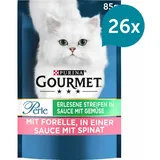 Purina Gourmet Perle Erlesene Streifen mit Forelle & Spinat