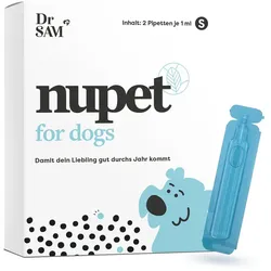 Dr. SAM nupet Pipette Hund S - für 30 Tage - Geraniol-basierte Pipetten für Hunde bis 20 kg